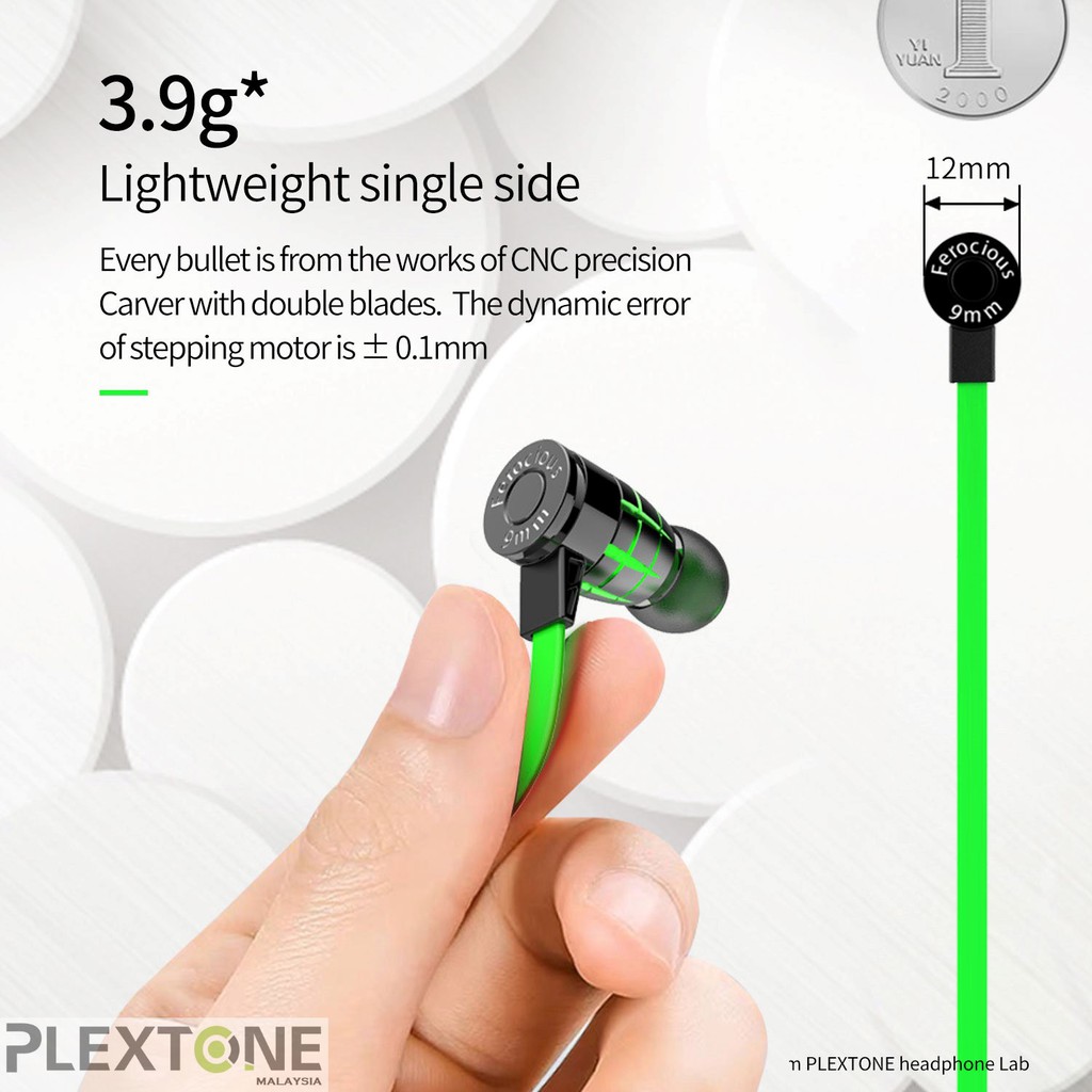 Tai Nghe Dạng Nút Plextone G25 Chơi Game Có Mic Và Phụ Kiện