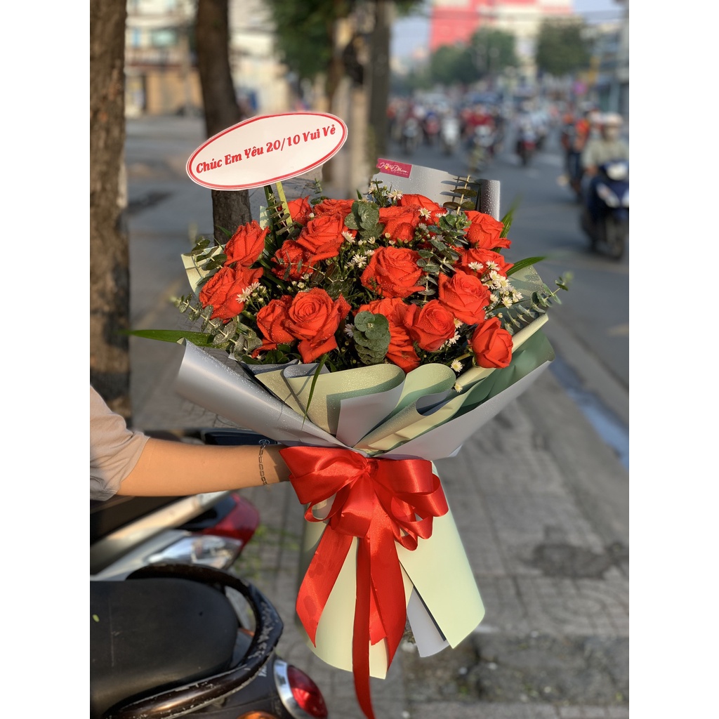hoatuoi-bó hoa hồng đỏ