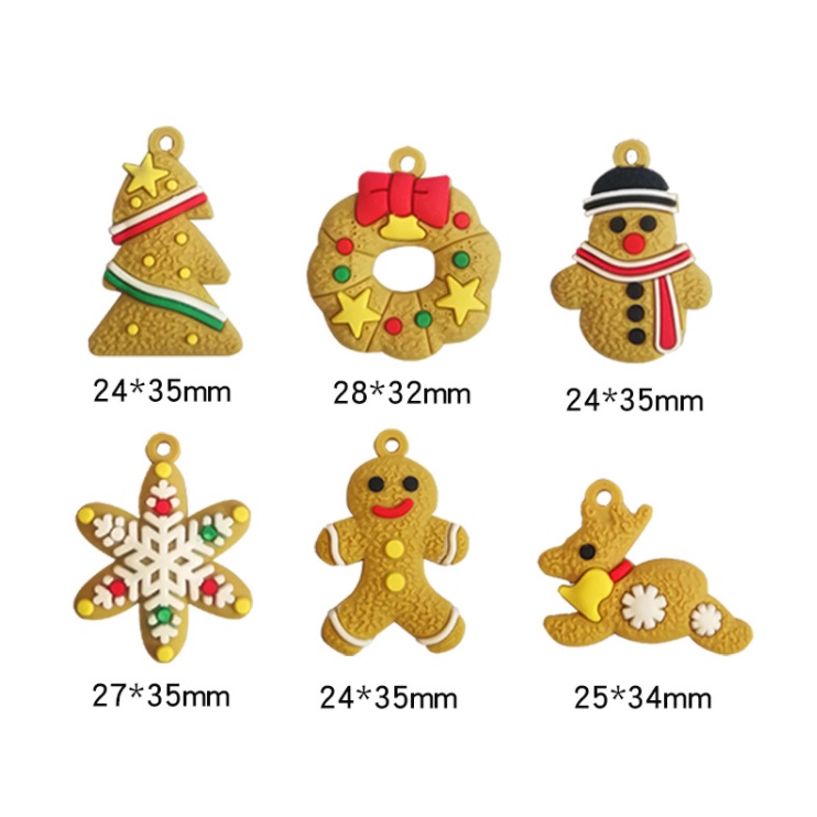 Bộ 6 Mô Hình Bánh Gừng Trang Trí Giáng Sinh