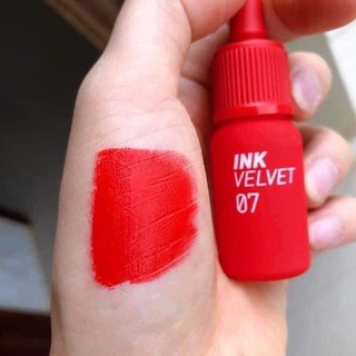 Son kem lỳ ink peripera velvet 07 đỏ cam