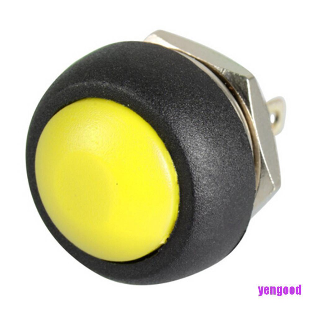 Công tắc bật/ tắt hình tròn mini 12mm chống thấm nước nhiều màu thời trang