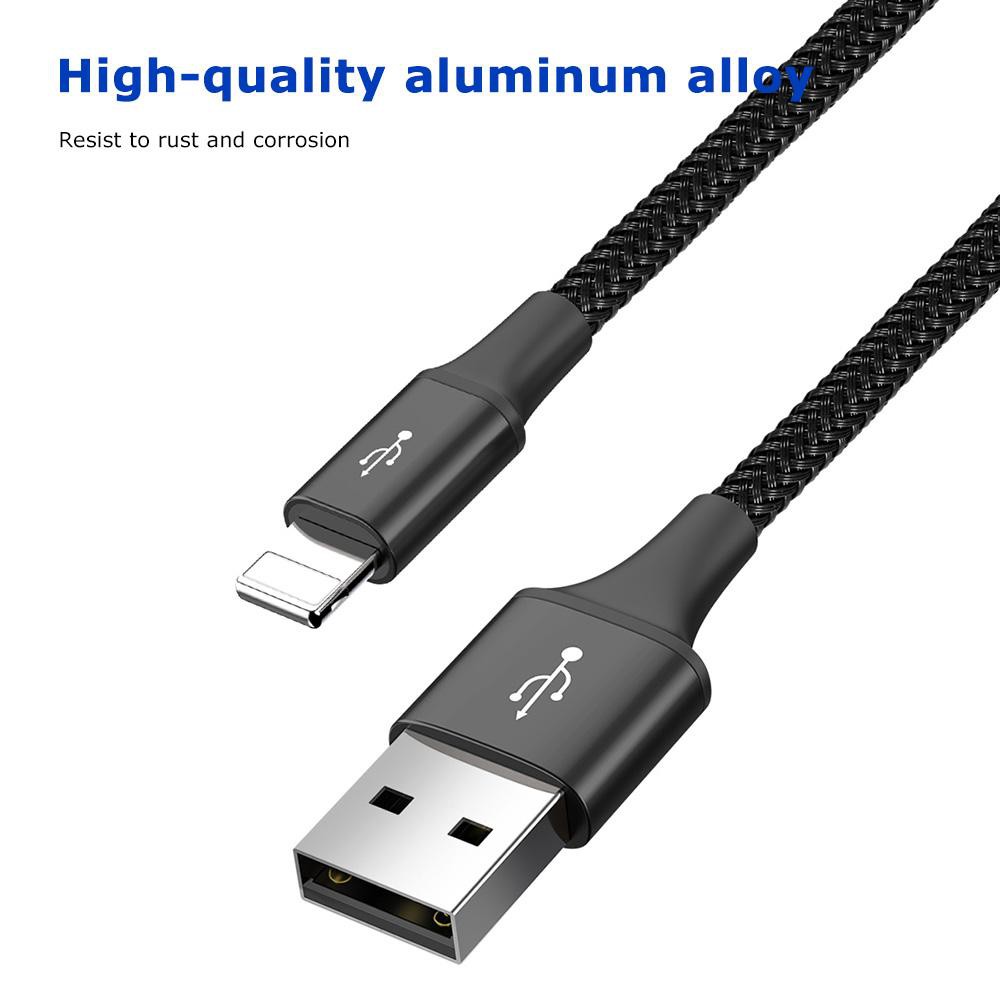 Cáp sạc đa năng 4 in 1 cho iPhone/ iPad, Smartphone & Tablet Android hỗ trợ sạc nhanh 3.5A Max (2 cổng Type C)