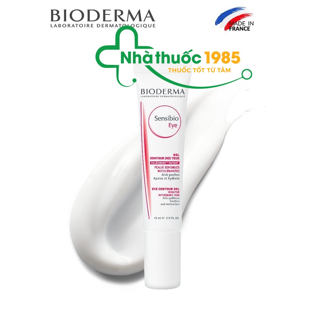 (Nhập khẩu chính hãng) Kem dưỡng ẩm giảm bọng mắt Bioderma Sensibio Eye - 15ml