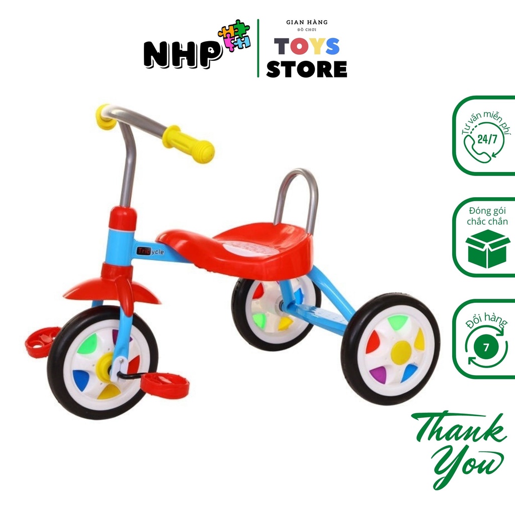 Xe 3 bánh cho bé, xe đạp ba bánh cho bé 1 tuổi đến 3 tuổi siêu xinh NHP