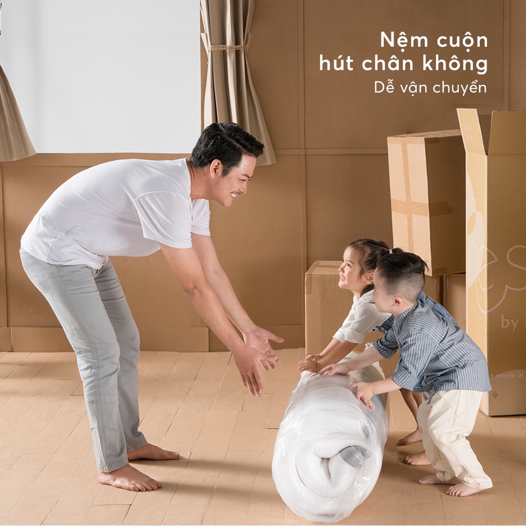 Nệm Foam Cao Cấp Nest 15cm Ru9 Êm Ái, Thoáng Mát, Thấm Hút Tốt - 6 Kích Thước