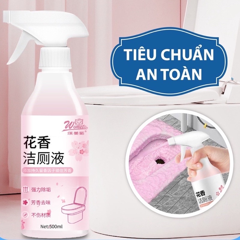 Chai Xịt Tẩy Rửa Vệ Sinh Đa Năng Hương Hoa Anh Đào dung tích 500ml