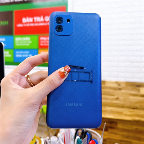 Bộ vỏ Samsung A03 zin new đẹp keng dọn máy