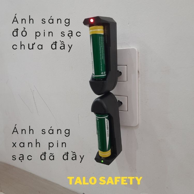 Sạc pin đơn 18650 16340 14500, 26650 cho đèn pin siêu sáng quạt mini