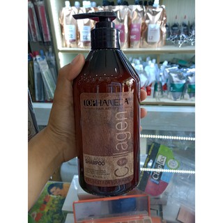 _Dầu Gội phục hồi tóc hư tổn Haneda Top Collagen 500ML