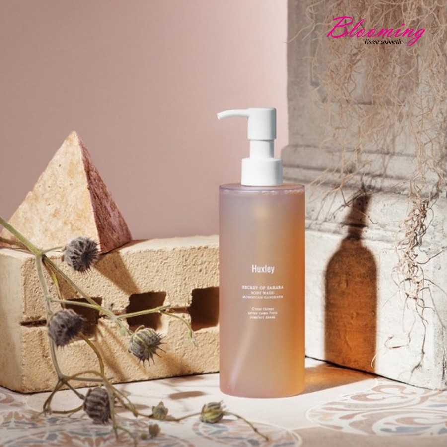 Sữa tắm sáng da rạng rỡ, ngăn ngừa lão hóa da Huxley Body Wash Moroccan Cardener 300ml