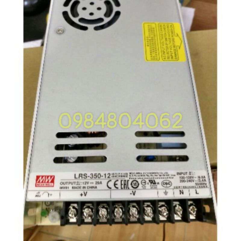 Nguồn Meanwell 350w 12vdc 29a - LRS-350-12