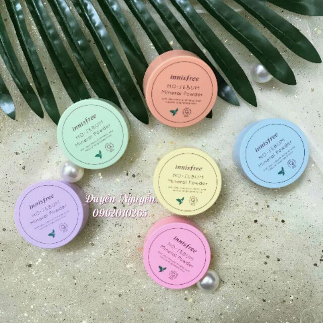 Phấn phủ bột kiềm dầu trong suốt Innisfree