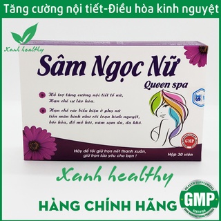 Sâm ngọc nữ queen spa vỉ 30 viên giảm nám sạm da, ổn định vòng kinh, tăng sinh lý nữ