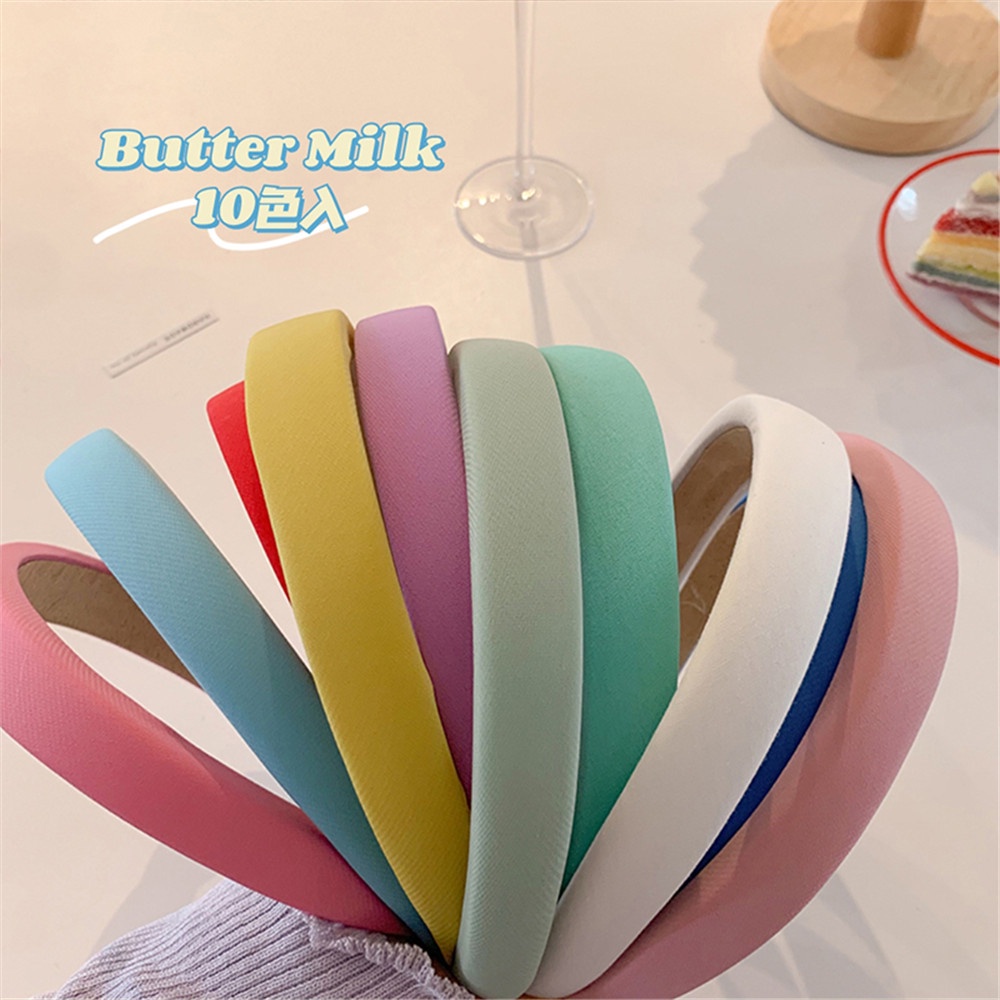 Băng Đô Cài Tóc Bằng Xốp Màu Sắc Ngọt Ngào Đơn Giản Cho Nữ