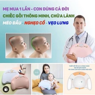 🌿🛎Gối Cao Su Non🌿🛎Gối Chống Bẹp Đầu, Méo Đầu, Nghẹo Cổ Cho Trẻ Sơ Sinh🌿🛎