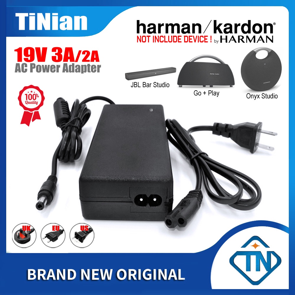Bộ chuyển đổi AC / DC 19V 2A tương thích 19V 3A cho Harman Kardon Go + Play & Onyx Studio 1 2 3 4 5 6 Bộ nguồn cho loa Bluetooth di động nhỏ