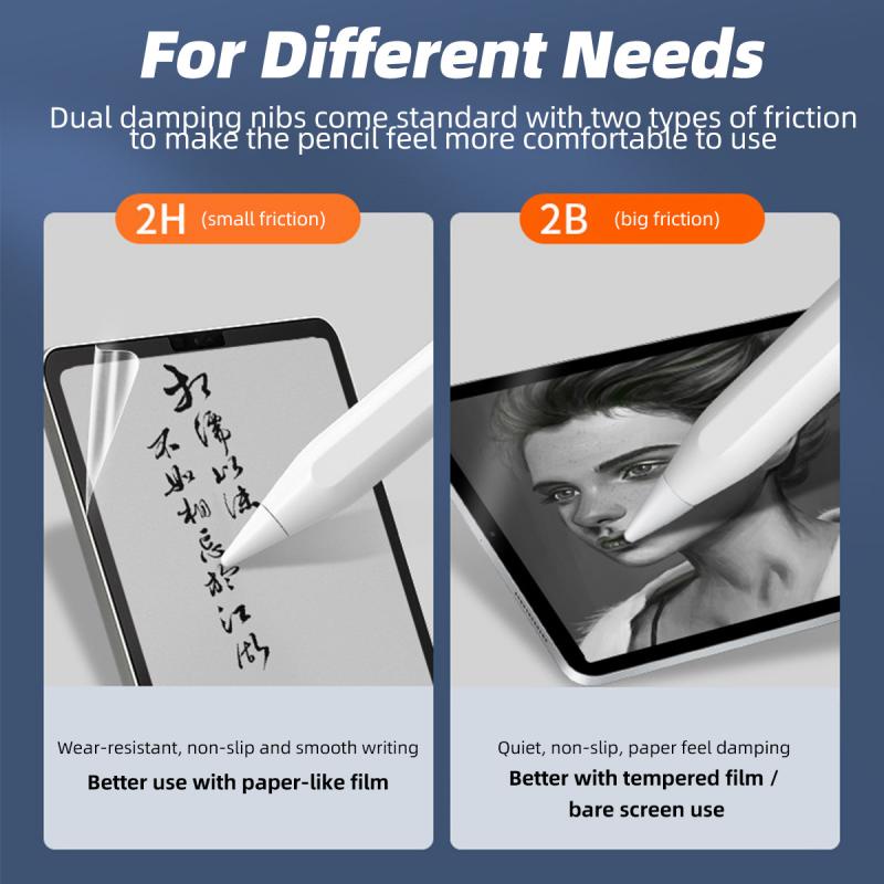 Đầu bút chì thay thế ngòi cứng HdoorLink 2B/ HB mềm thích hợp cho A-pple Pencil 1st 2nd Generation