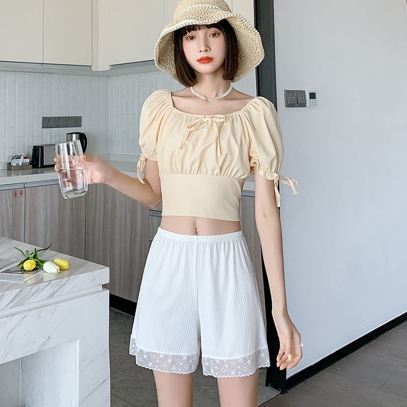 Quần Bảo Hộ Dáng Rộng Vải Lụa Mát Mỏng Chống Chói Thời Trang Cao Cấp Cho Nữ