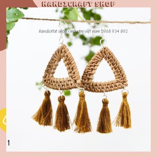 Khuyên tai hình tam giác - handicraft shop