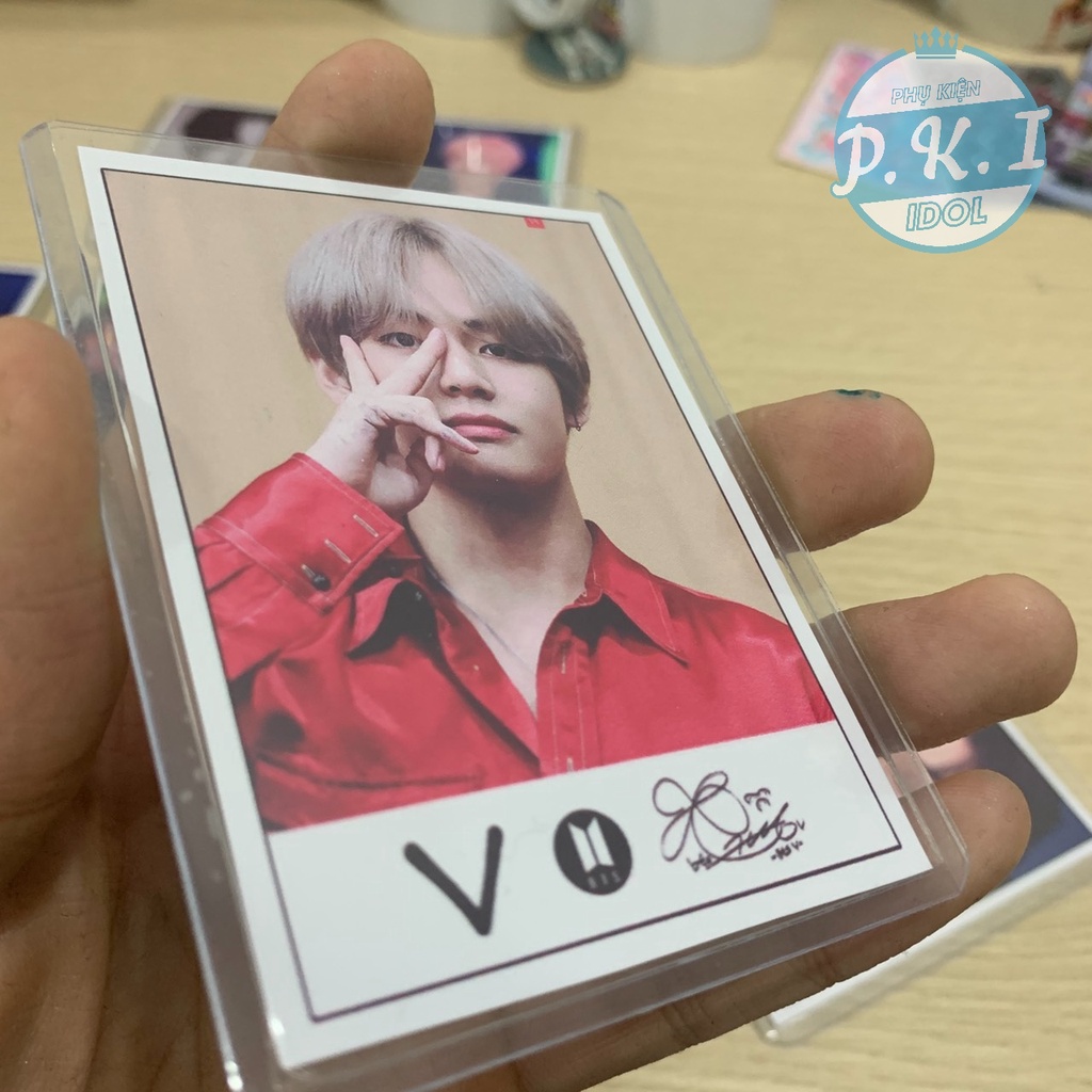 Bộ Lomo Card Kèm Chữ Kí V B.T.S - TẶNG KÈM 9 TOPLOADER BẢO VỆ