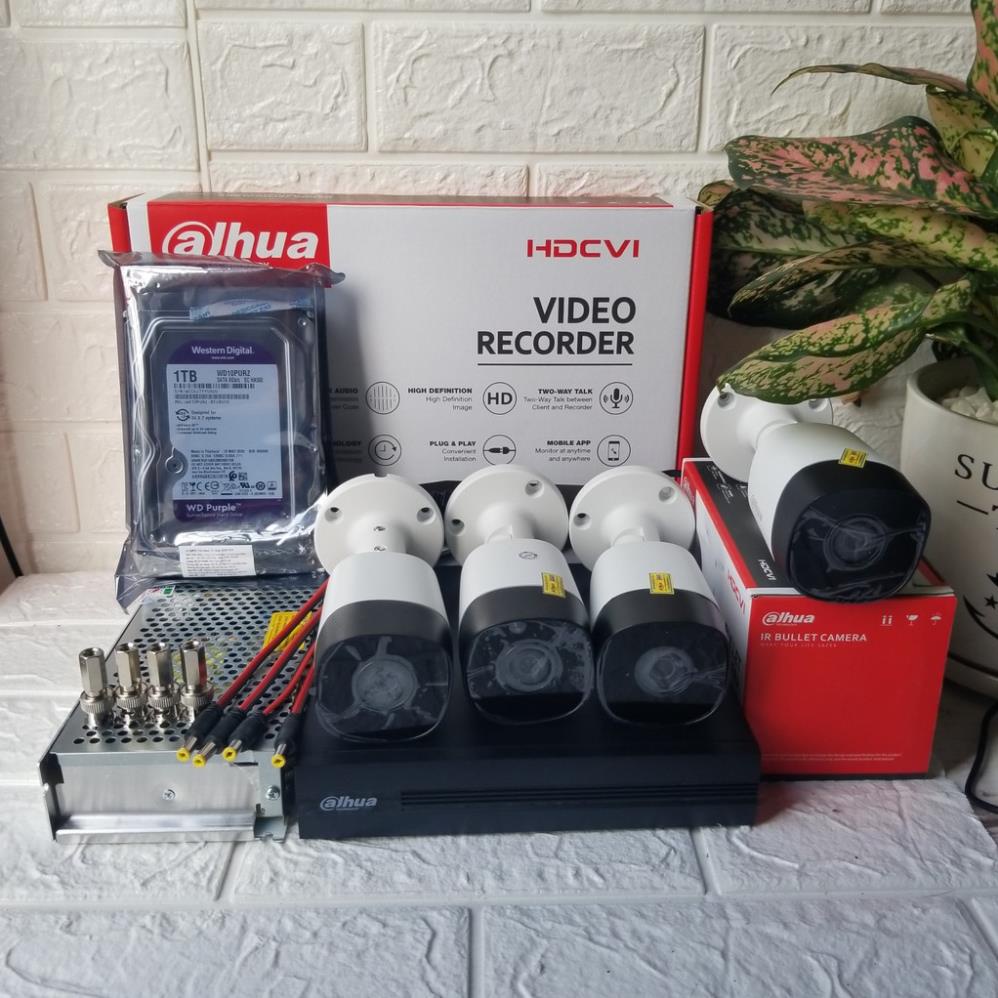 Bộ đầu thu ghi hình camera IP - analog DAHUA 1000GB  4 mắt analog 2.0mpx tặng 60m dây chính hãng DSS bảo hành 2 năm | BigBuy360 - bigbuy360.vn