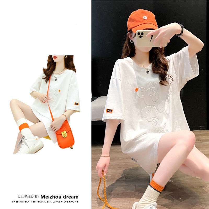 Áo Thun Tay Ngắn Dáng Rộng In Hình 3d Thời Trang Mùa Hè Phong Cách Hàn Quốc 2021 | BigBuy360 - bigbuy360.vn