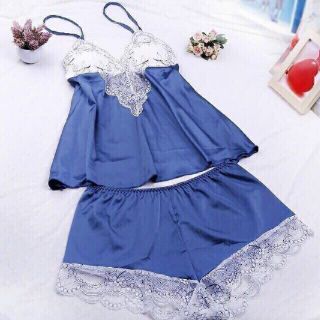 Bộ đùi ngủ 2 dây phi lụa