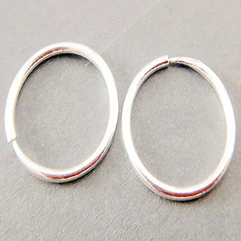 Đôi hoa tai tròn mịn vân sóng nhỏ / lớn thiết kế đơn giản thời trang cho nữ