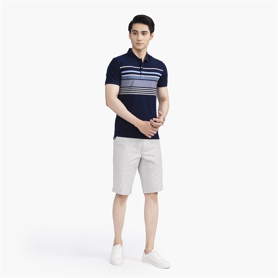 Áo polo nam Aristino APS012S2- Áo Polo phom dáng Sim fit ôm vừa vặn