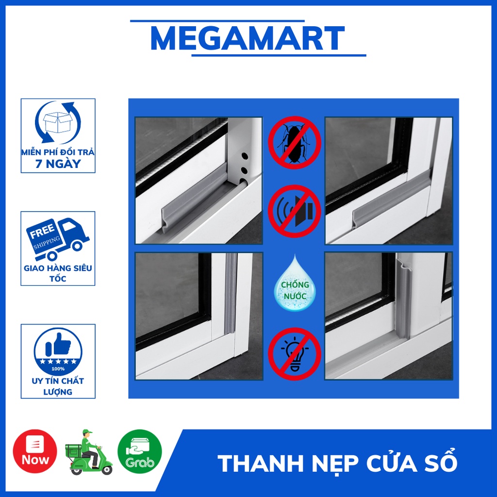 Gioăng dán cửa sổ chặn khe cửa ,ngăn côn trùng, bụi bẩn, cách âm - MEGAMART