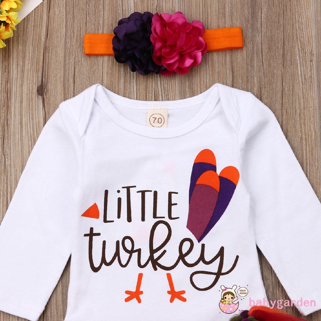 Set áo liền quần + chân váy vải tuyn + băng đô dễ thương cho bé gái