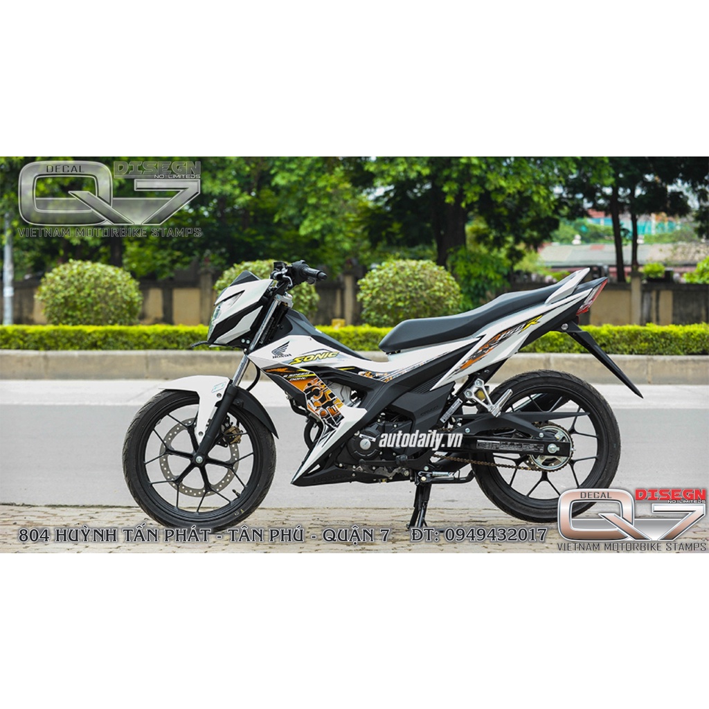 Tem Rời SONIC 150 Trắng - decalq7