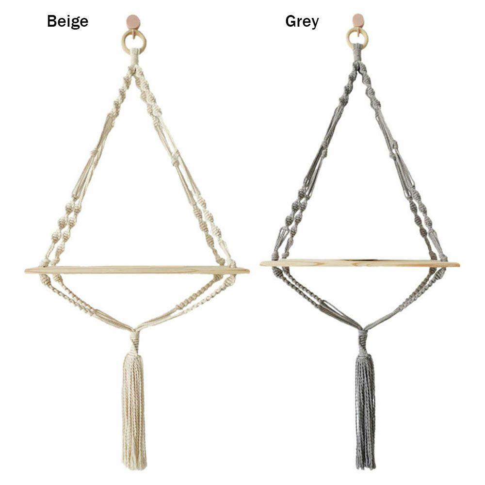 Giá Đỡ Chậu Cây Dây Thừng Cotton Bện Treo Tường Trang Trí Nhà Cửa