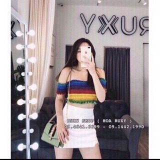 ❌ Áo Bẹt Vai Cầu Vồng