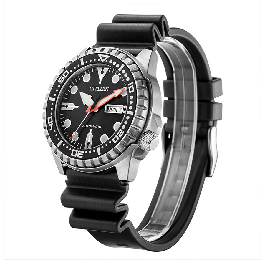 Đồng Hồ Nam Citizen Dây Cao Su NH8380-15E - Mặt Đen
