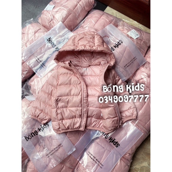 Áo Phao Bé Gái Siêu Nhẹ Hồng ZR