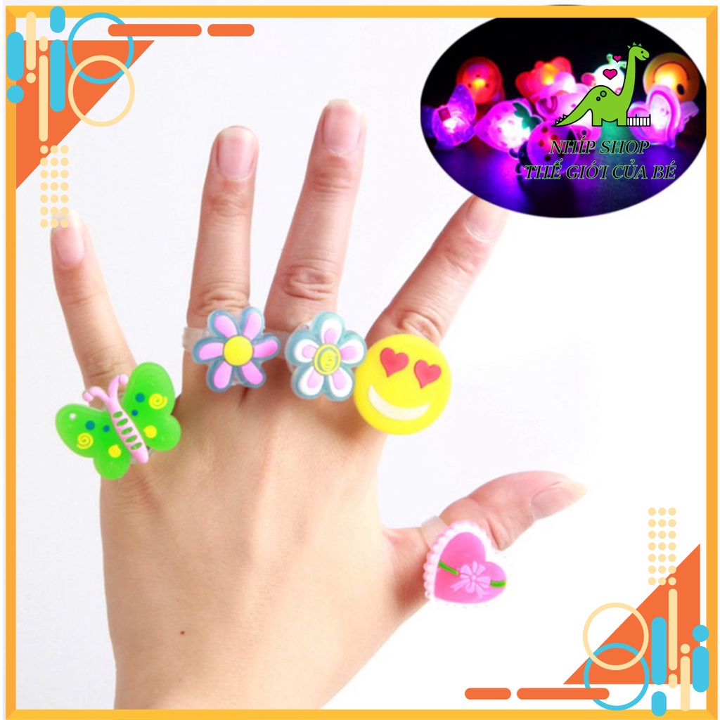 Nhẫn Hoạt Hình Có Đèn Led Phát Sáng Độc Đáo Cho Trẻ Em - Nhíp Shop