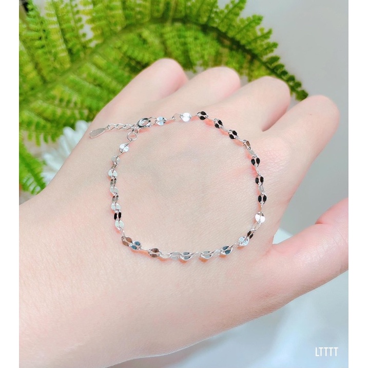 Lắc tay nữ THJ - Vòng tay chặt nhẹ nhàng nữ tính , chuẩn bạc ta