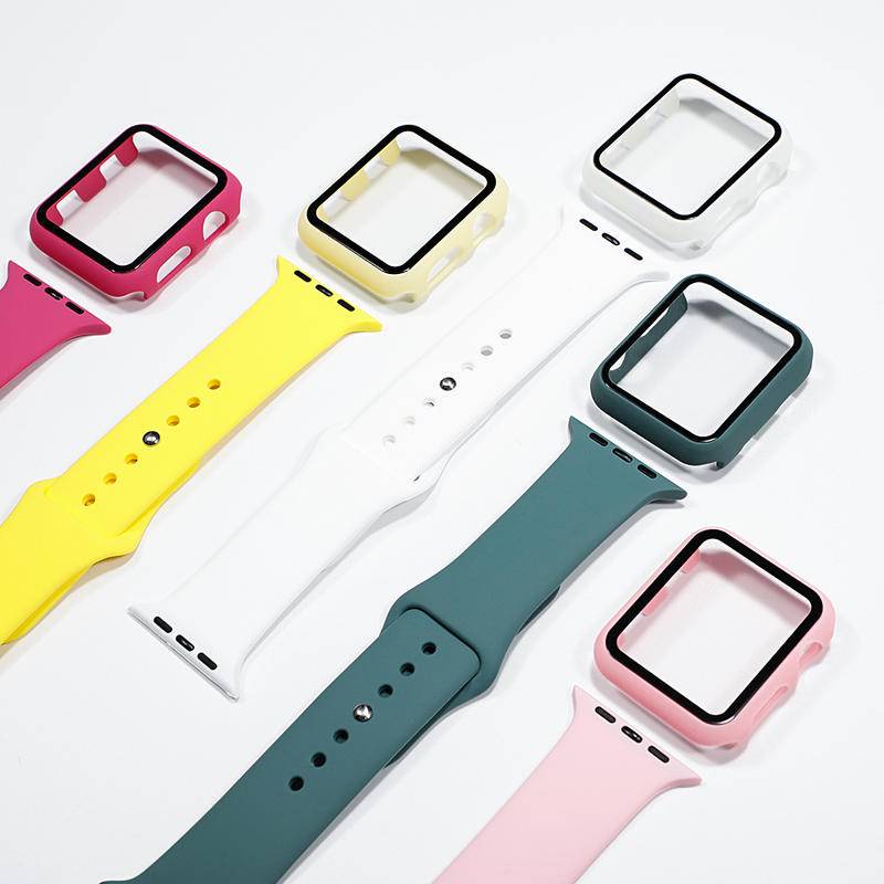 Ốp mặt đồng hồ thông minh bảo vệ cho Apple Watch 44mm 40mm 42/38mm Series 5 4 3 2 Se 6