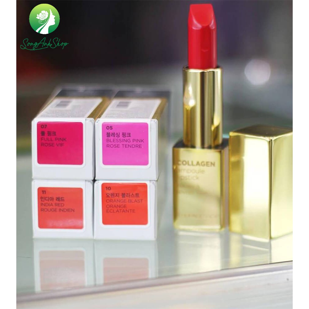 Son mịn như nhung Collagen Ampoule Lipstick 3.5g Hàn Quốc