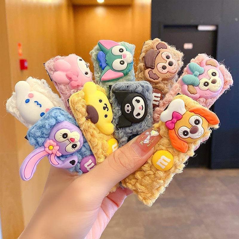 Kẹp tóc đính bông thú hoạt hình nhiều kiểu dễ thương K29