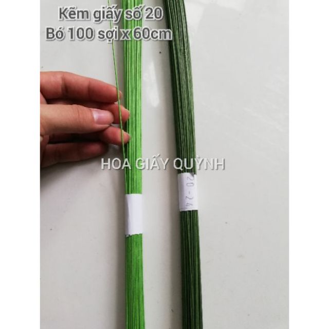 KẼM GIẤY SỐ 20- Bó 100 cành sợi dài 60cm