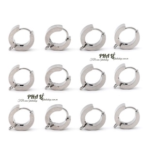 Bông Tai Khoen Tròn Dầy Inox - Thép Không Gỉ Cao Cấp