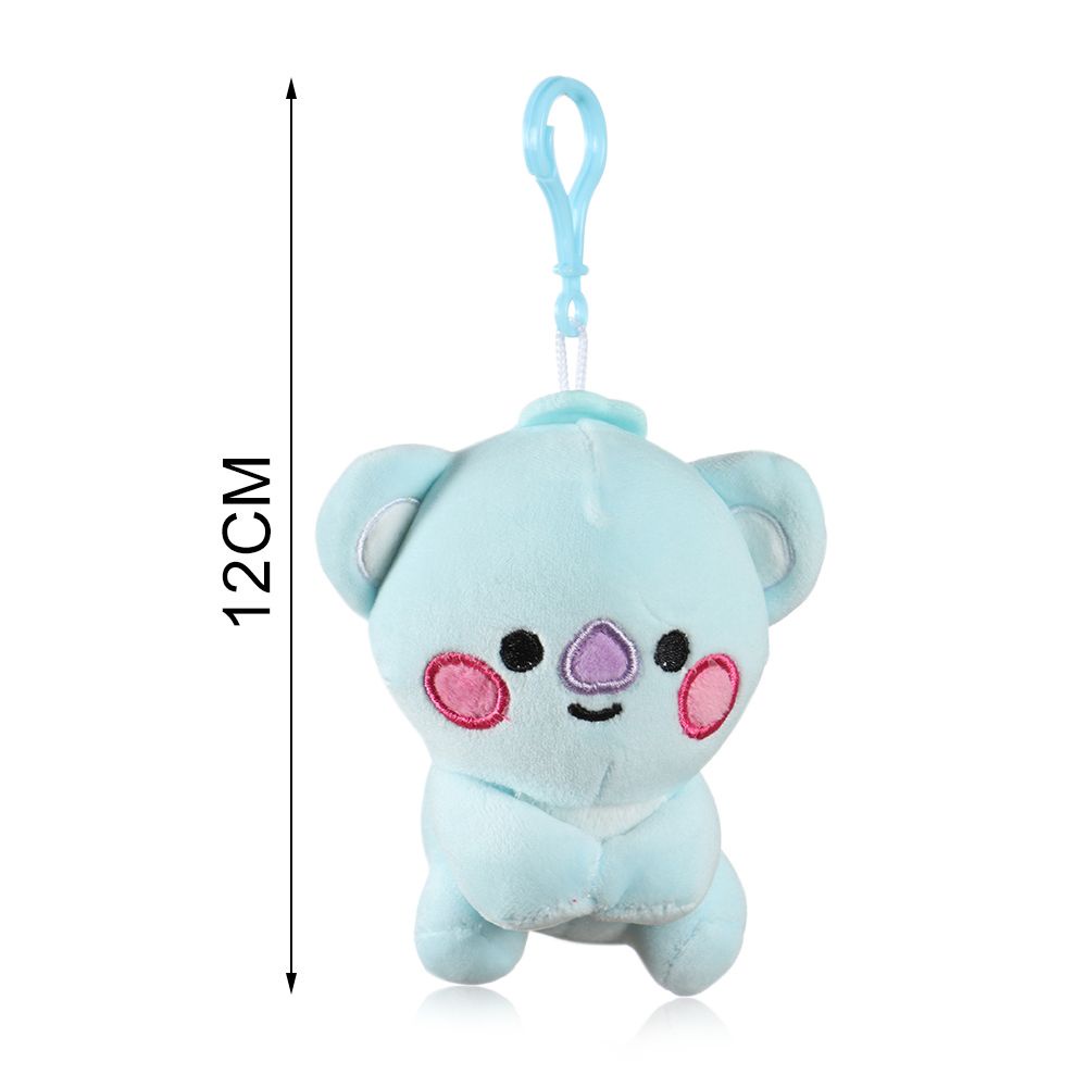 BTS 12cm Đồ chơi búp bê sang trọng móc khóa Bông PP Quà tặng