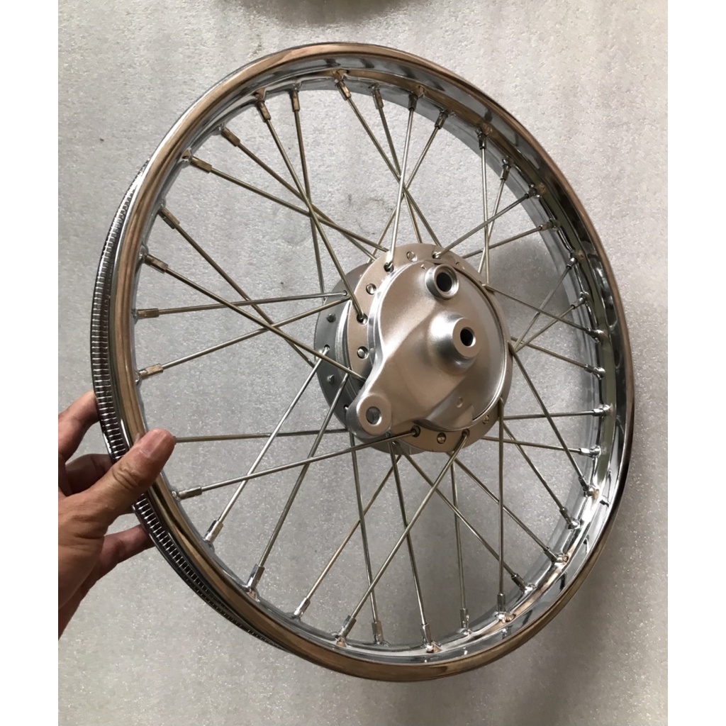 Bán lẻ 1 cái niềng-vành nan  sắt trước hoặc sau cho tất cả các dòng xe Honda Dream Wave Future đời cũ đời mới