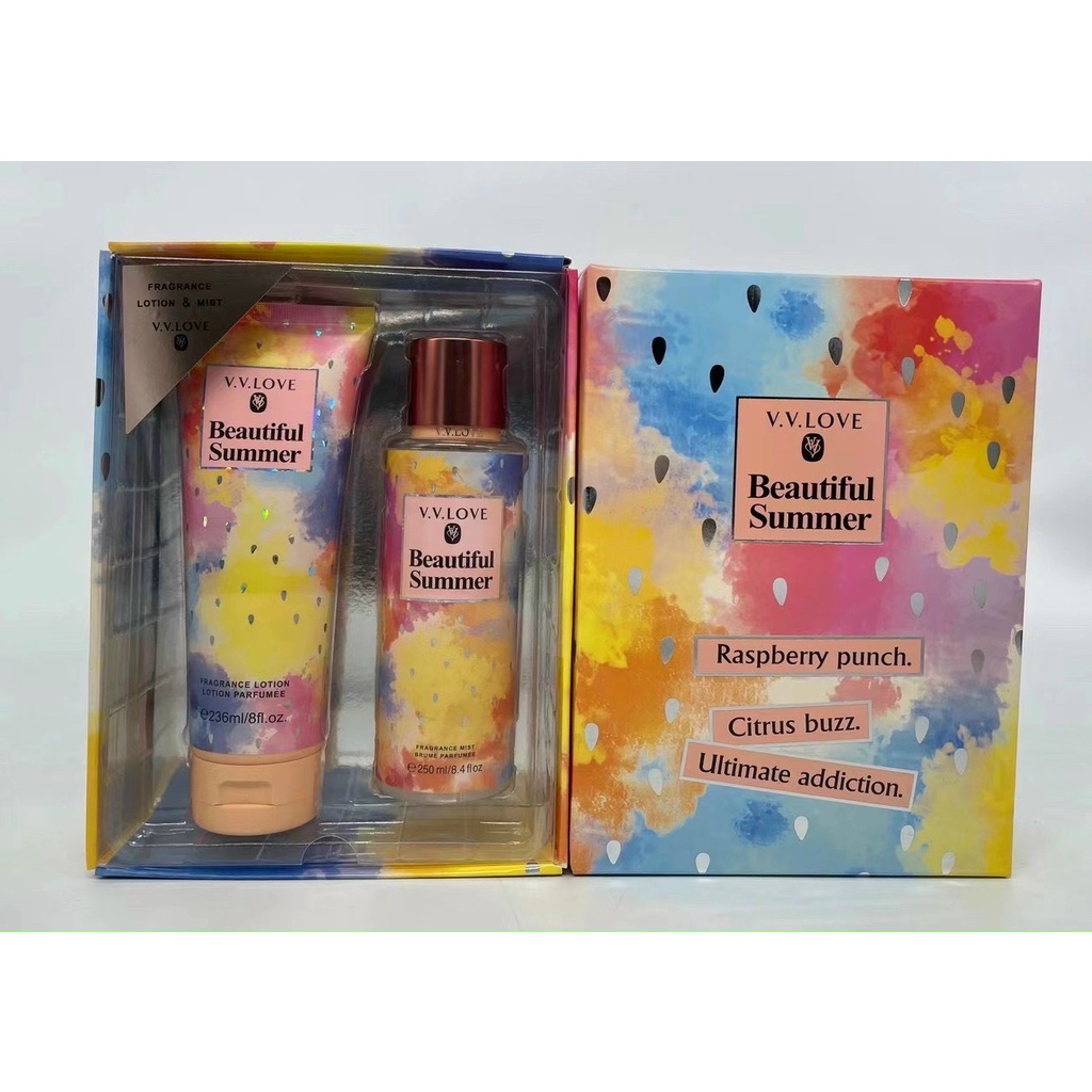 Combo quà tặng dưỡng thể xịt thơm body siêu hot - Bini.store.official