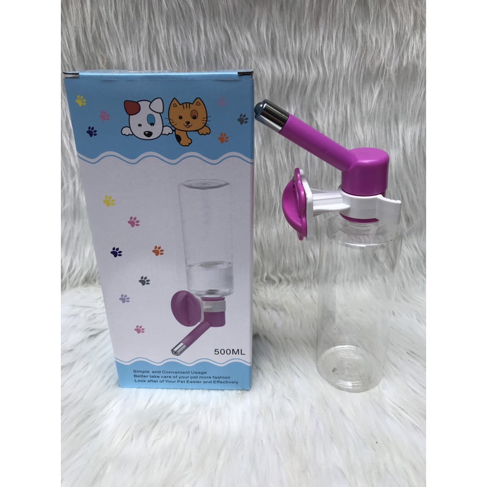 Bình nước tự động, bình nước treo chuồng tặng kèm bình nước 500ml