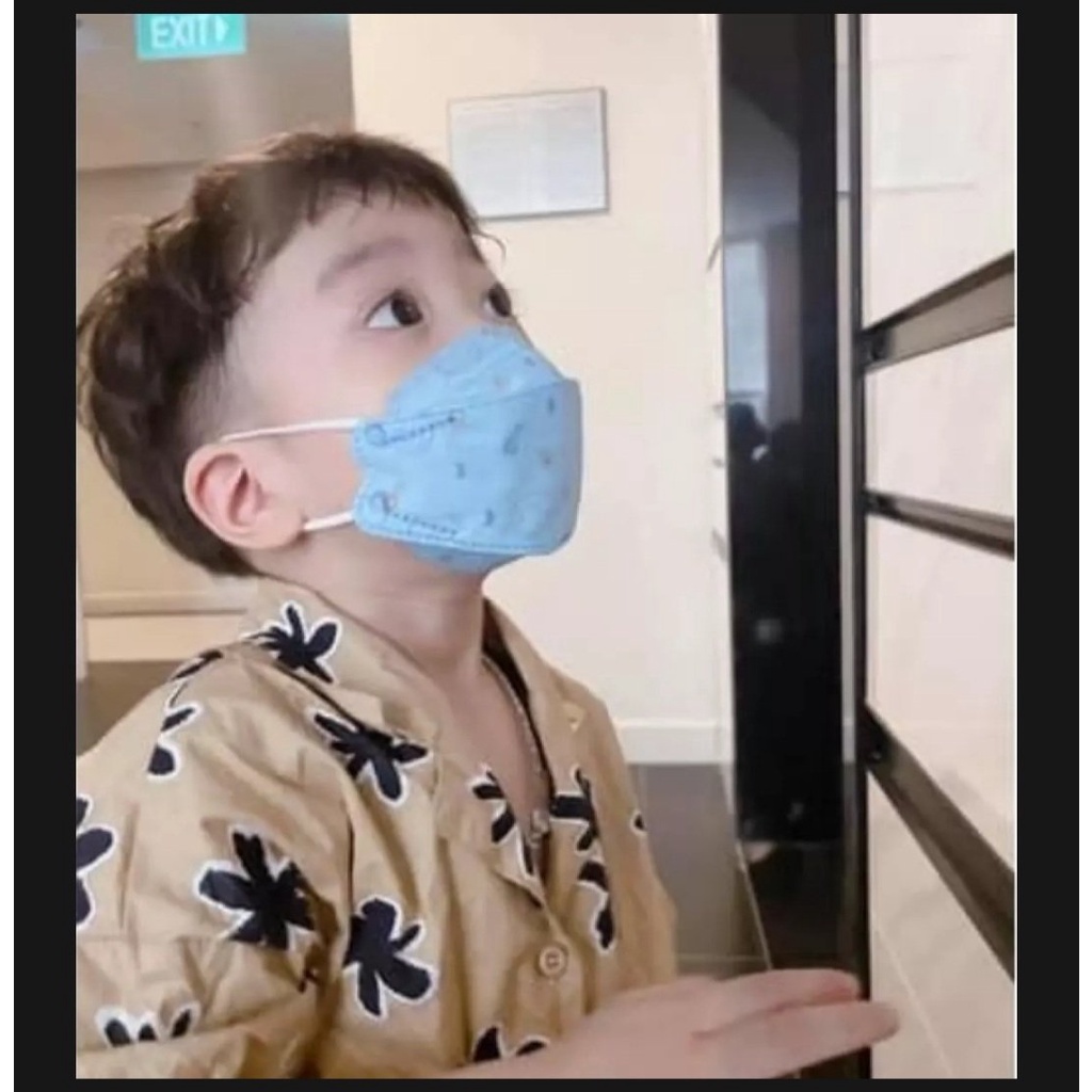 Sỉ 100 cái khẩu trang KF94 In hình hoạt hình cho bé 5-10 Tuổi