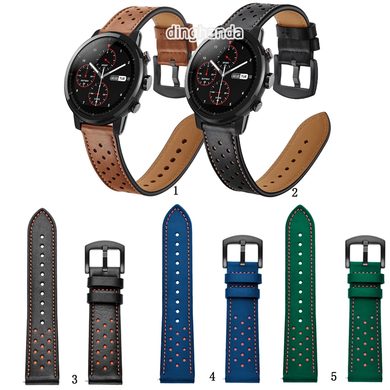 Dây đeo bằng da thay thế cho đồng hồ thông minh Huami Amazfit Stratos 2 2S 3