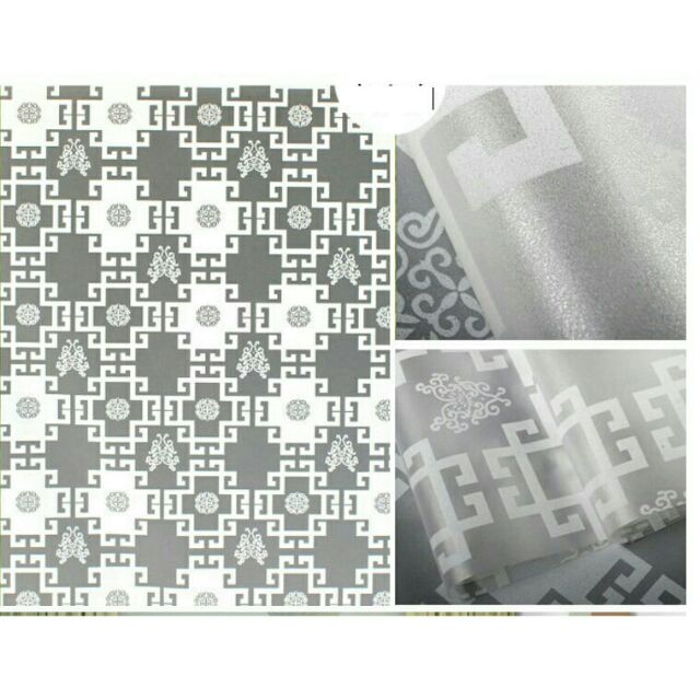 Giấy dán kính ô vuông nâu hoa văn - khổ 45cm | BigBuy360 - bigbuy360.vn